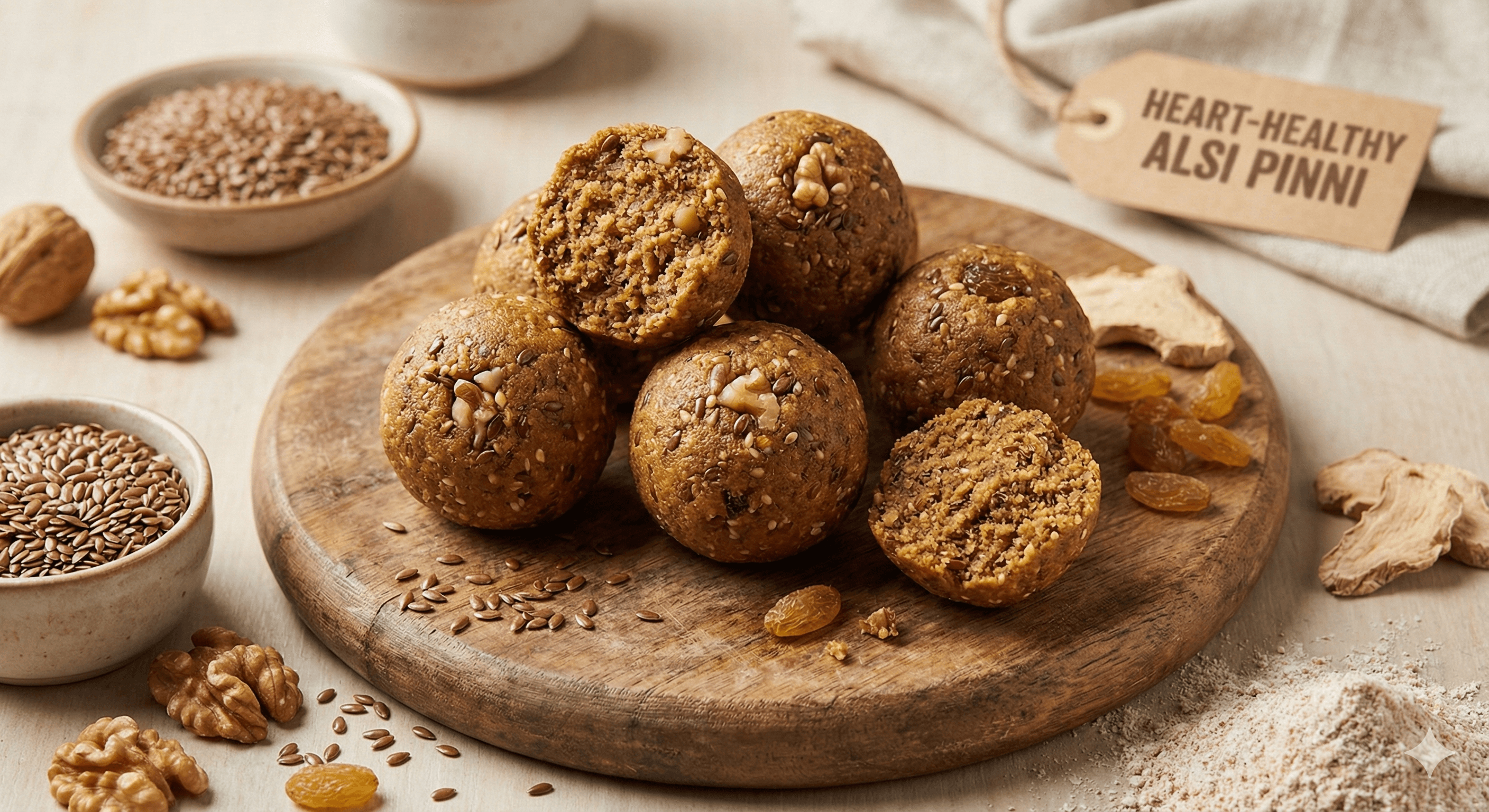 Heart-Healthy Alsi (Flaxseed) Pinni